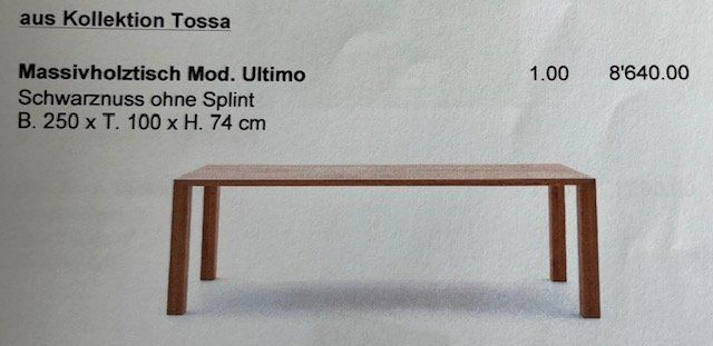 Tavoli: Massivholztisch Schwarznuss – Usato da Meggen venduto da sru23 5