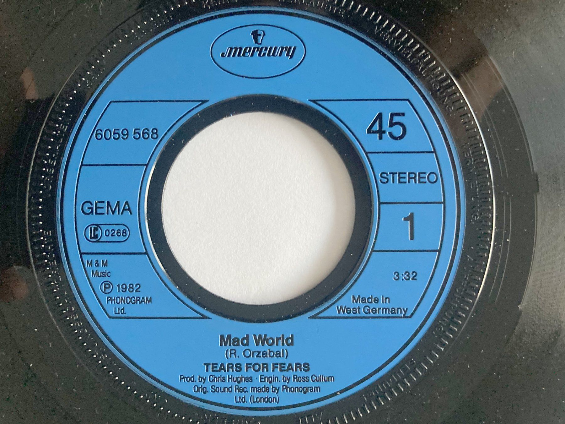 Schallplatten: TEARS FOR FEARS - MAD WORLD – Gebraucht aus Bottens von hotter-than-hell 2