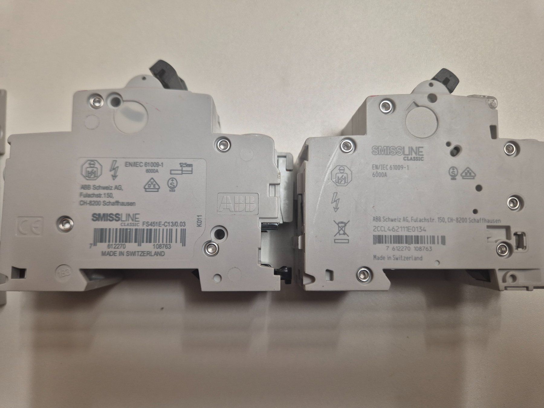ABB Alimentazione elettrica: 5 Stk ABB Fehlstromschutzschalter 13A – Usato da Oberhasli venduto da meggy1984 2
