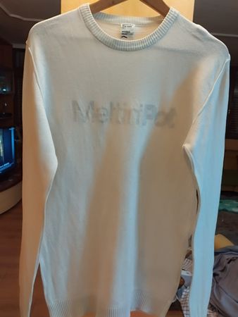 Herrenpullover Meltin'Pot Gr. S/M weiss Winterpulli