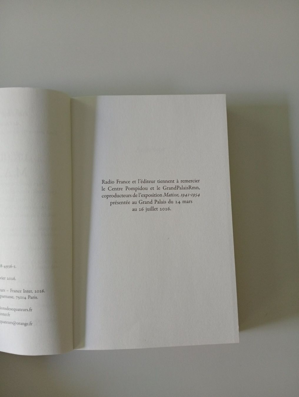 Libri: Un hiver avec Matisse Antoine Compagnon – Nuovo (secondo la descrizione) da Villars-sur-Glâne venduto da dadj01 2
