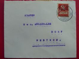 1917: Nr.126II mit idealem Vollstempeli: Brief MURI -NEBIKON