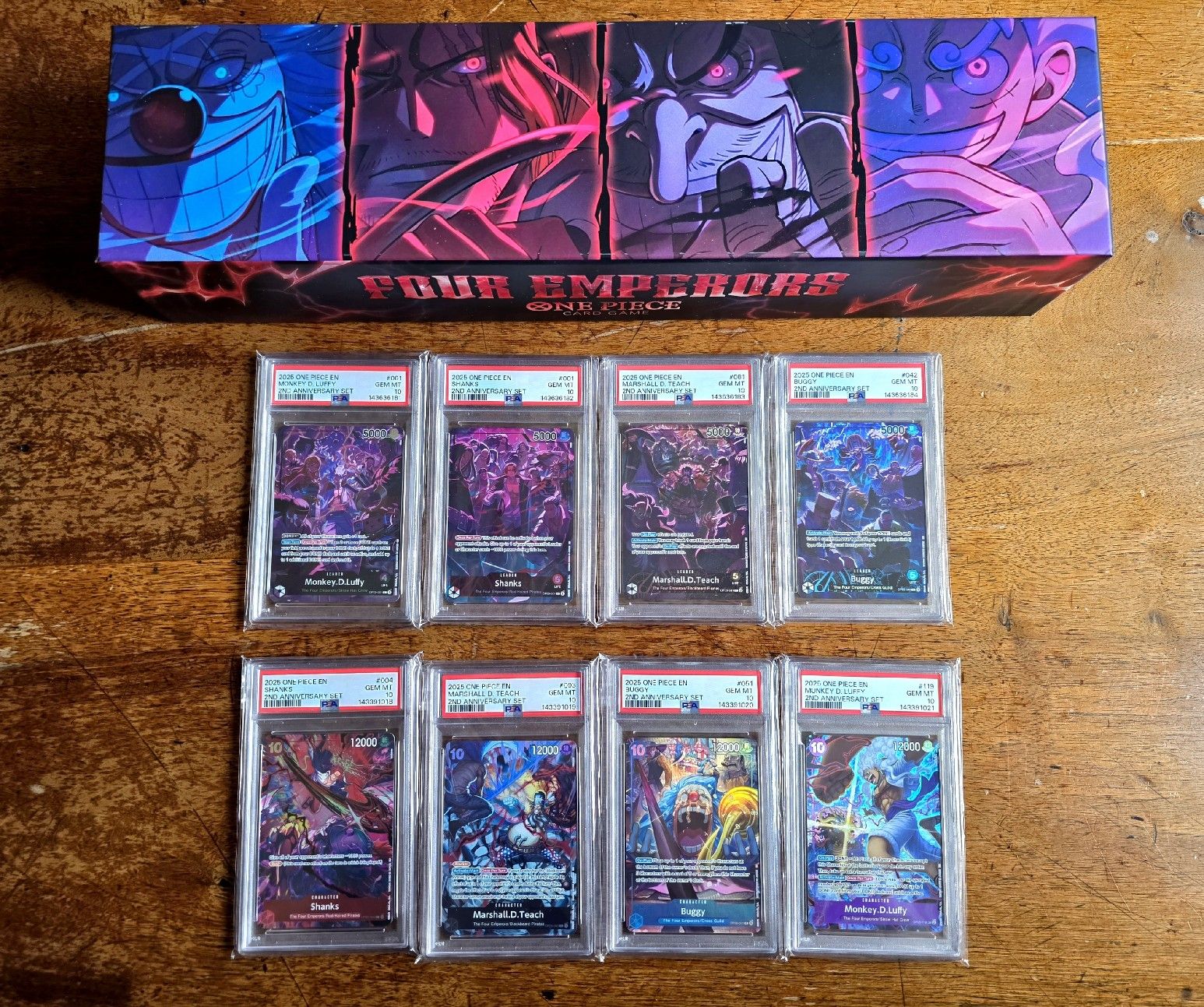 Bandai Carte collezionabili: One Piece - 2nd Anniversary Set English PSA 10 Sequential – Nuovo (secondo la descrizione) da Bern venduto da HotOden