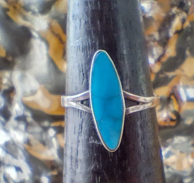 Anelli: RING MIT TÜRKIS IN 925 SILBER – Usato da Romanshorn venduto da BoutiqueA 4