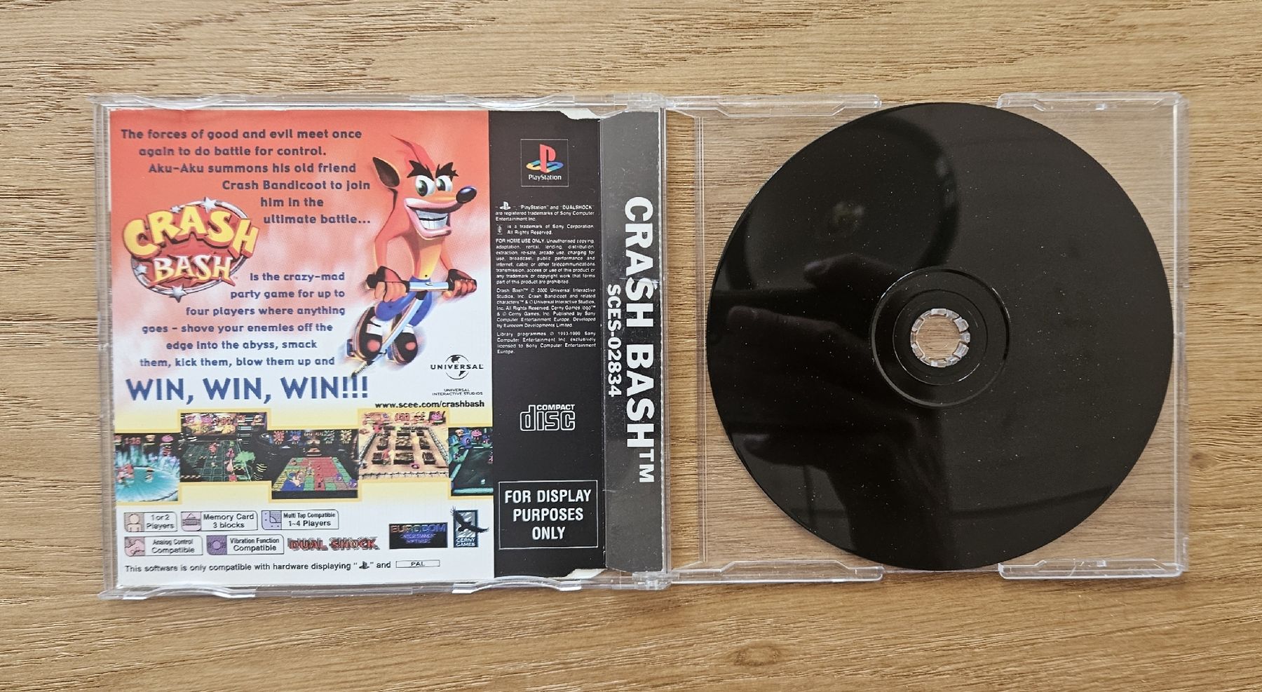 Sony Giochi: Crash Bash - PS1 - Version PROMO - Rare – Usato da Delémont venduto da Max-VideoGames 1