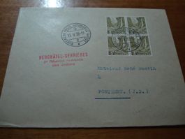 Brief 1938, Sonder-o N-tel-Serrieres Reunion des Jodlers