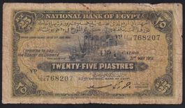 Ägypten 25 Piastres 1951