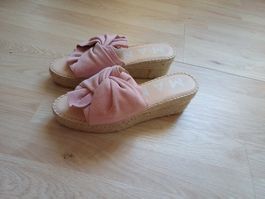 Keilabsatz-Sandale rosa Grösse 40 von Manebi