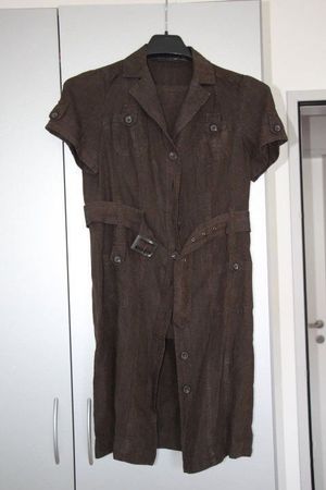Zweiteiler, Hemdbluse und Hose, Leinen