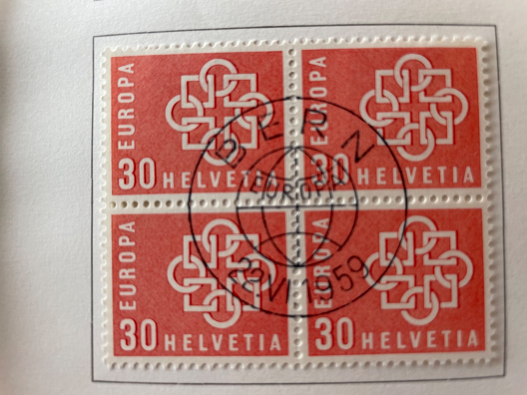 Tutti i francobolli: Carnet PTT 1er j. 1959 – Usato da Sonceboz-Sombeval venduto da Comment2 3