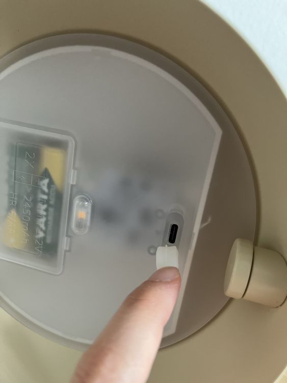 IKEA SOMMARLANKE Dekotischleuchte beige mit Varta Batterien Kaufen