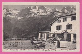 Hôtel Niesen Kulm gel 1916 Stabstempel Niesen-Kulm Bern