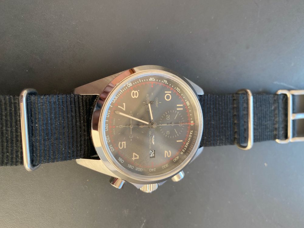Montre Automatique Vintage Glycine Vacuum - Boîtier Acier 35 Mm, Mouvement Suisse, Années 1970, Occasion