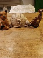 4 x Porzellan Katzen