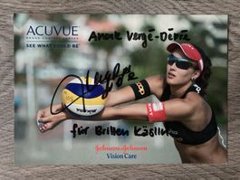 Anouk Vergé-Dépré; Autogrammkarte; Beachvolleyballspielerin