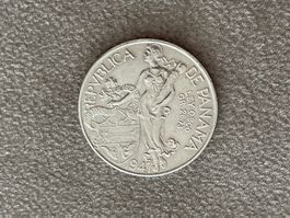 1 Balboa Panama 1947 26.73 Gramm 0.900 Silbermünze Top