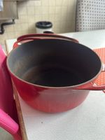 Rotem Emaille Topf (ca. 24cm) Sommer-Kochen (50)