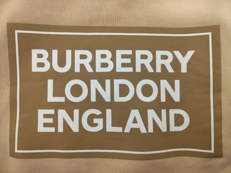 Burberry Santo Logo Print Crew Pulli Soft Fawn