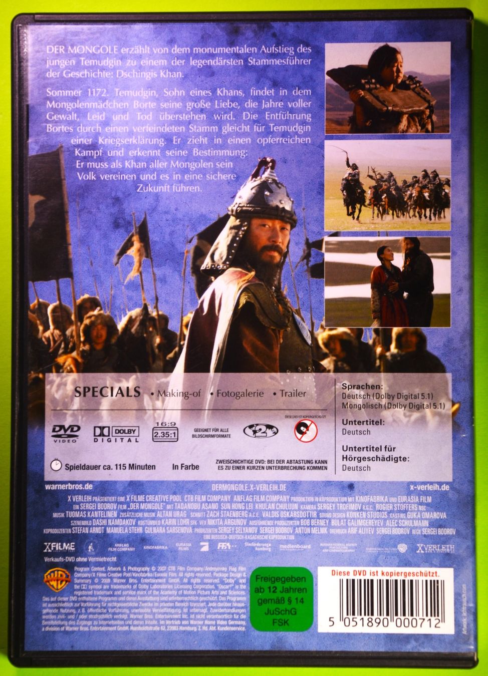 Tutti i DVDs: DER MONGOLE - EPISCHES HISTORIENDRAMA – Nuovo (secondo la descrizione) da Luzern venduto da piro12 1