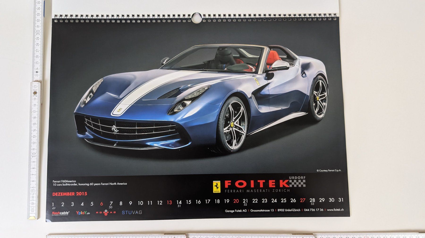 Calendari: Foitek Ferrari Maserati Kalender 2015 – Usato da Zürich venduto da 1.Simon 8