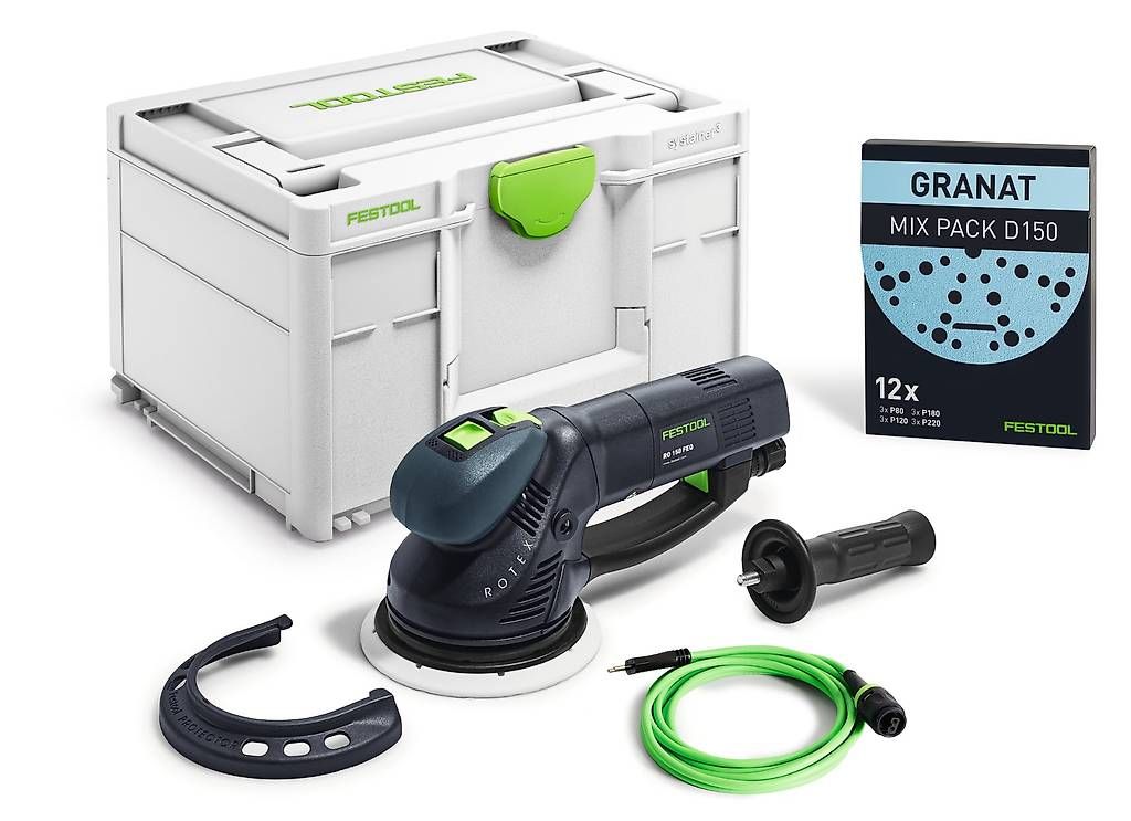 Festool Smerigliatrici & Lucidatrici: Festool Exzenterschleifer RO 150 FEQ-Plus – Nuovo e nell'imballaggio originale da Urdorf venduto da WeMaWe