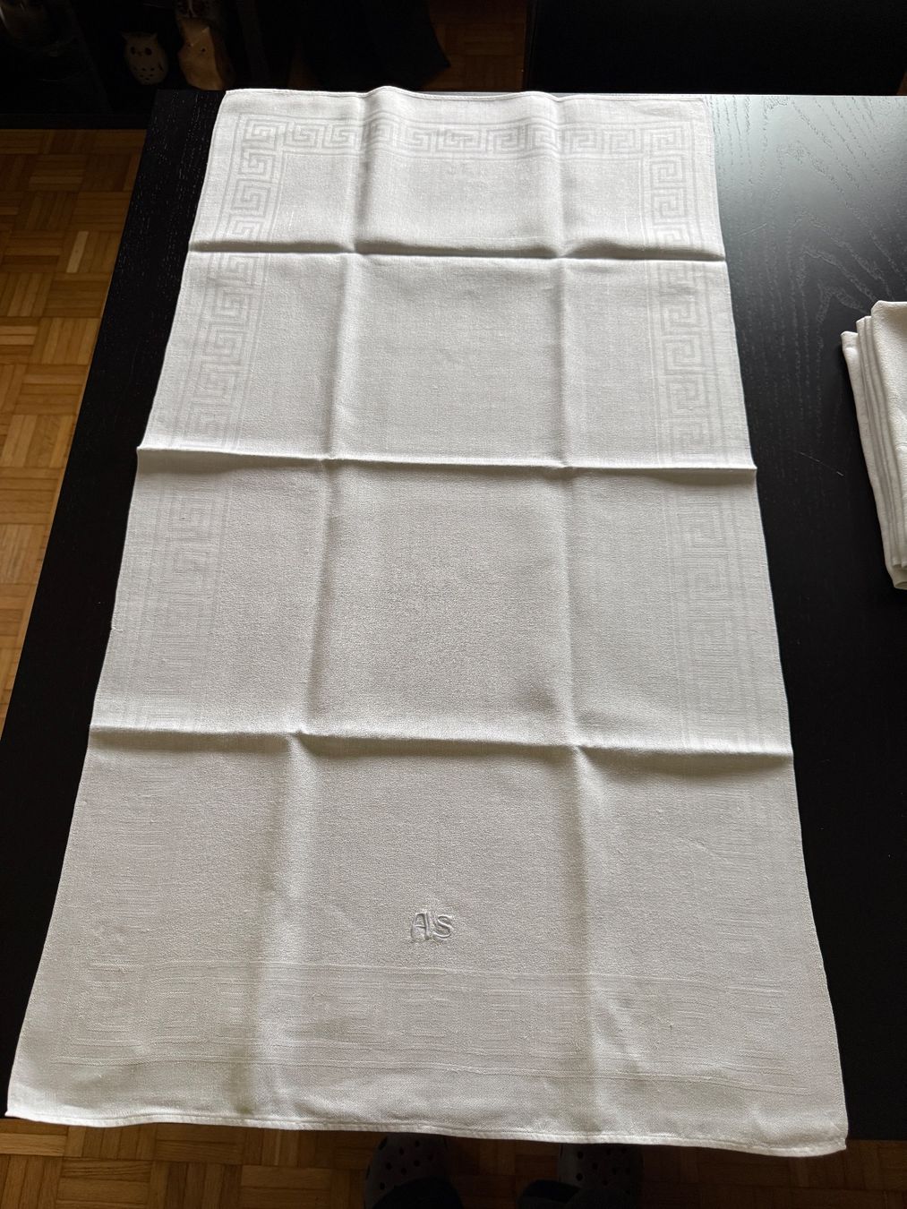 Strofinacci: Küchentücher Set, Vintage Leinen, Monogramm AS, 6 Stk. – Usato da Erstfeld venduto da Uhu1980 1