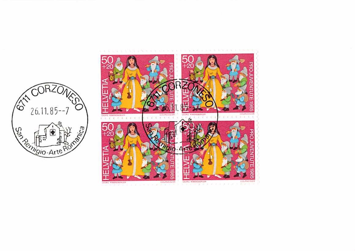 Tous les timbres: Ältere Postkarte mit Werbestempel CORZONESO, ab 1.-- – D'occasion à Lufingen par Rac0