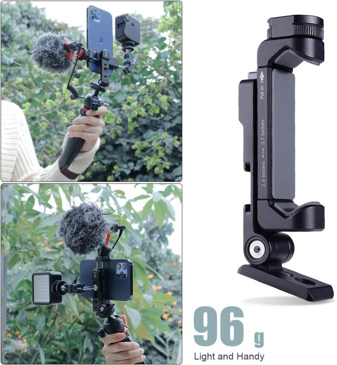 Qukaim MG-24 Magnet Handyhalterung - Aluminium Stativadapter Mit 1/4" Gewinde