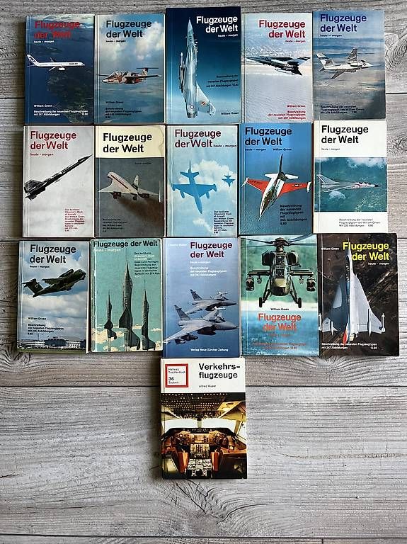 Libri: 16-teiliges Buchset Flugzeuge der Welt – Usato da Zürich venduto da John138