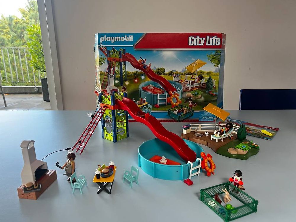 Playmobil City Life 70987 Poolparty mit Rutsche (Gebraucht) in Muri b ...