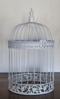 Dekorative Vintage Vogelkäfig Deko Shabby Chic Top!