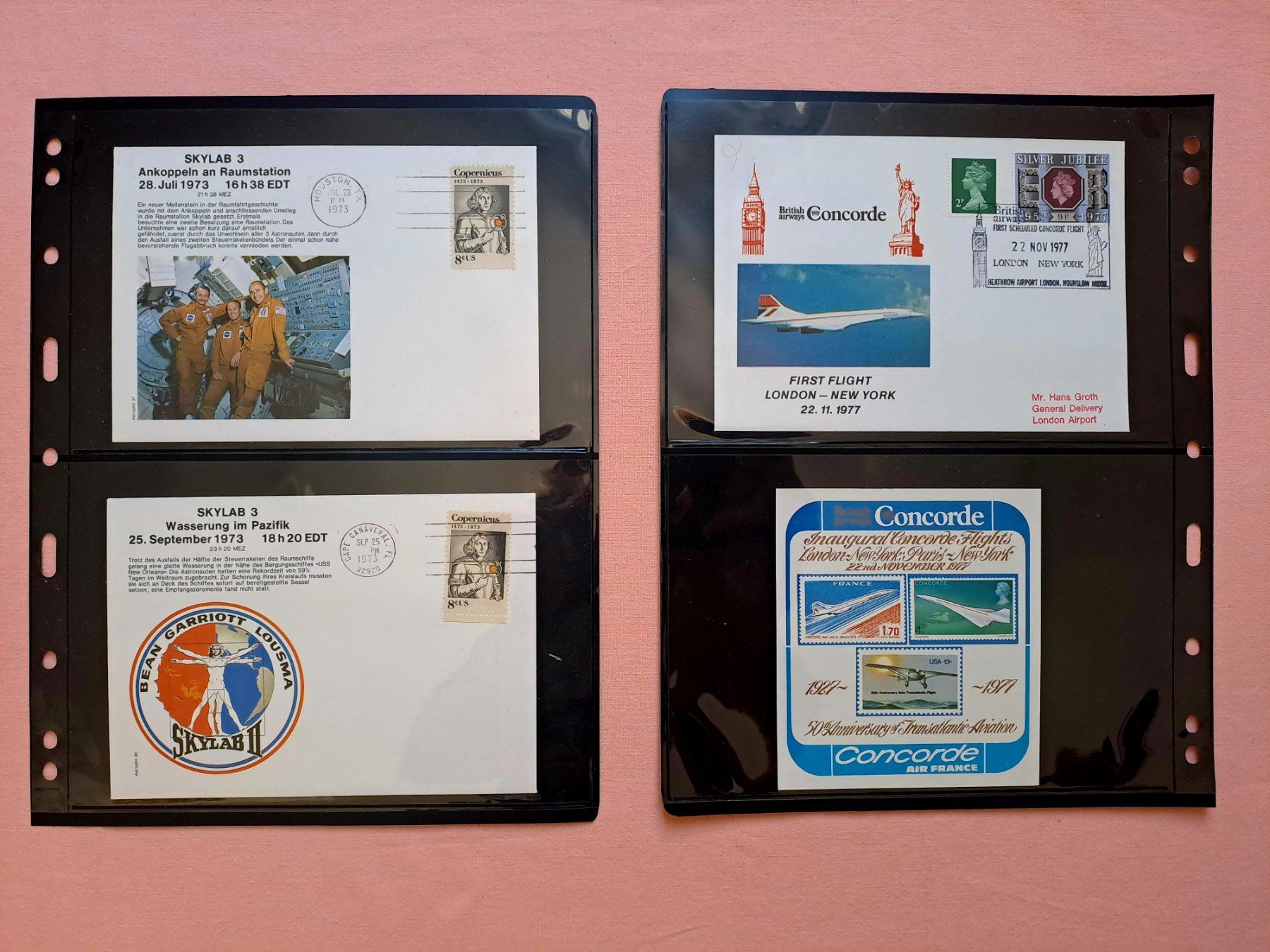 Tutti i francobolli: hübsche Sammlung Flugbriefe USA 1969 - 1977 – Usato da Ostermundigen venduto da pedru8