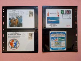 hübsche Sammlung Flugbriefe USA 1969 - 1977