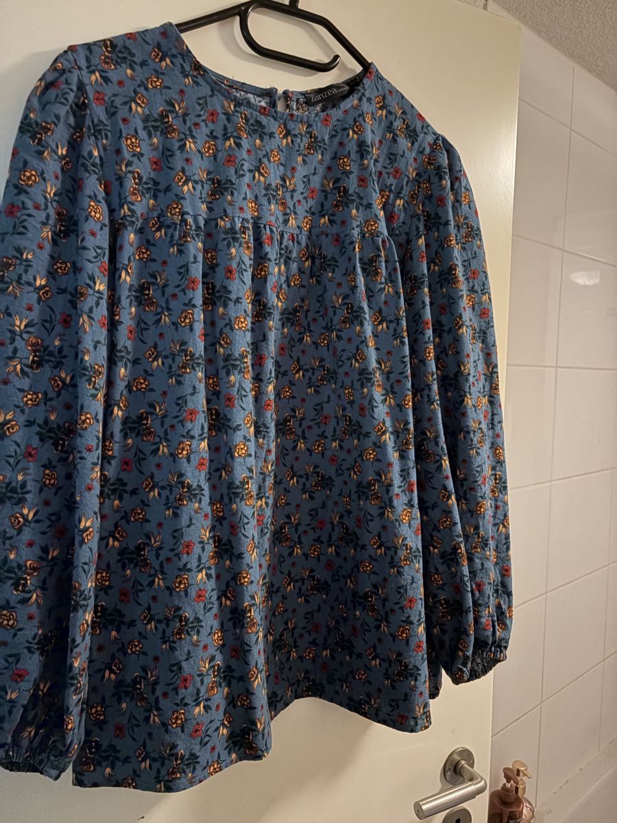 Camicette: Bluse 4XL Blumenmuster - 100% Baumwolle – Usato da Zürich venduto da Ibifand