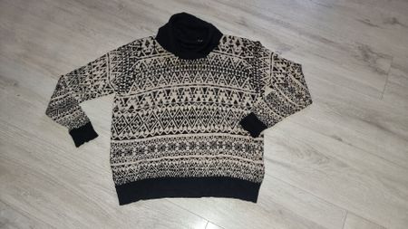 neuwertiger LEO & UGO Pullover mit Muster Gr M
