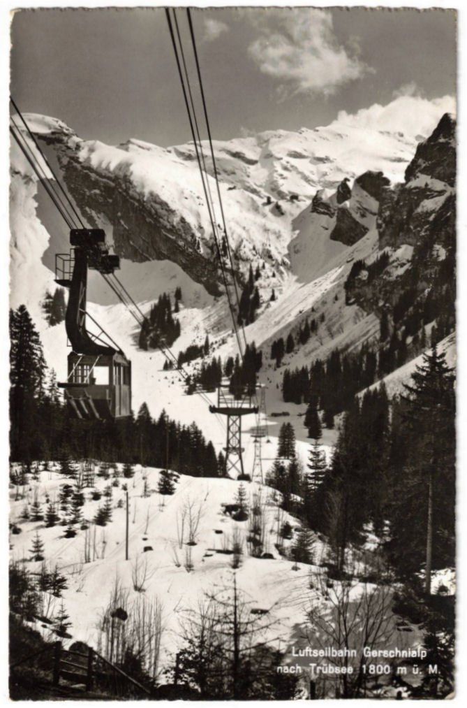 Ansichtskarten: Engelberg - Luftseilbahn Gerschnialp--Trübsee – Gebraucht aus Binningen von Mountainrider