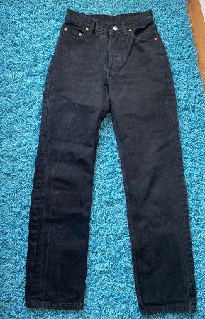 Levi's 501 Black Jeans, W29 L32, Excellent Condition