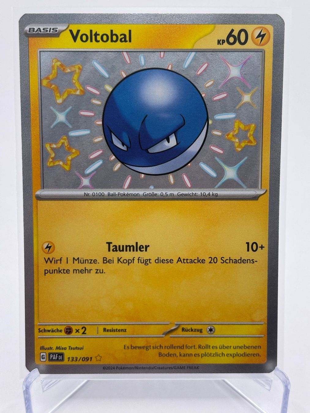 Pokémon Carte collezionabili: Paldeas Schicksale - Voltobal  (PAF 133) - DE – Nuovo (secondo la descrizione) da Allschwil venduto da Bullach