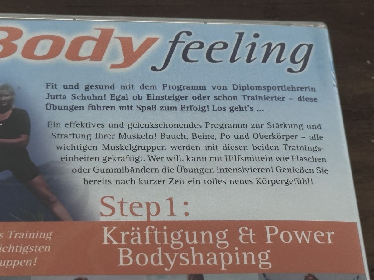 Alle DVDs: Bodyfeeling - Step 1: Kräftigung & Power / Bodyshaping – Gebraucht aus Buus von 2019dp 2