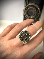 🟢 Modeschmuck-Ring NEU / Bague fantaisie neuve pièce unique