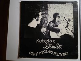 LP: Roberto e Dimitri - Canti Populari nel Ticino - 1979