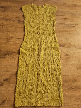 Kleid gelb gerafft Grösse S 