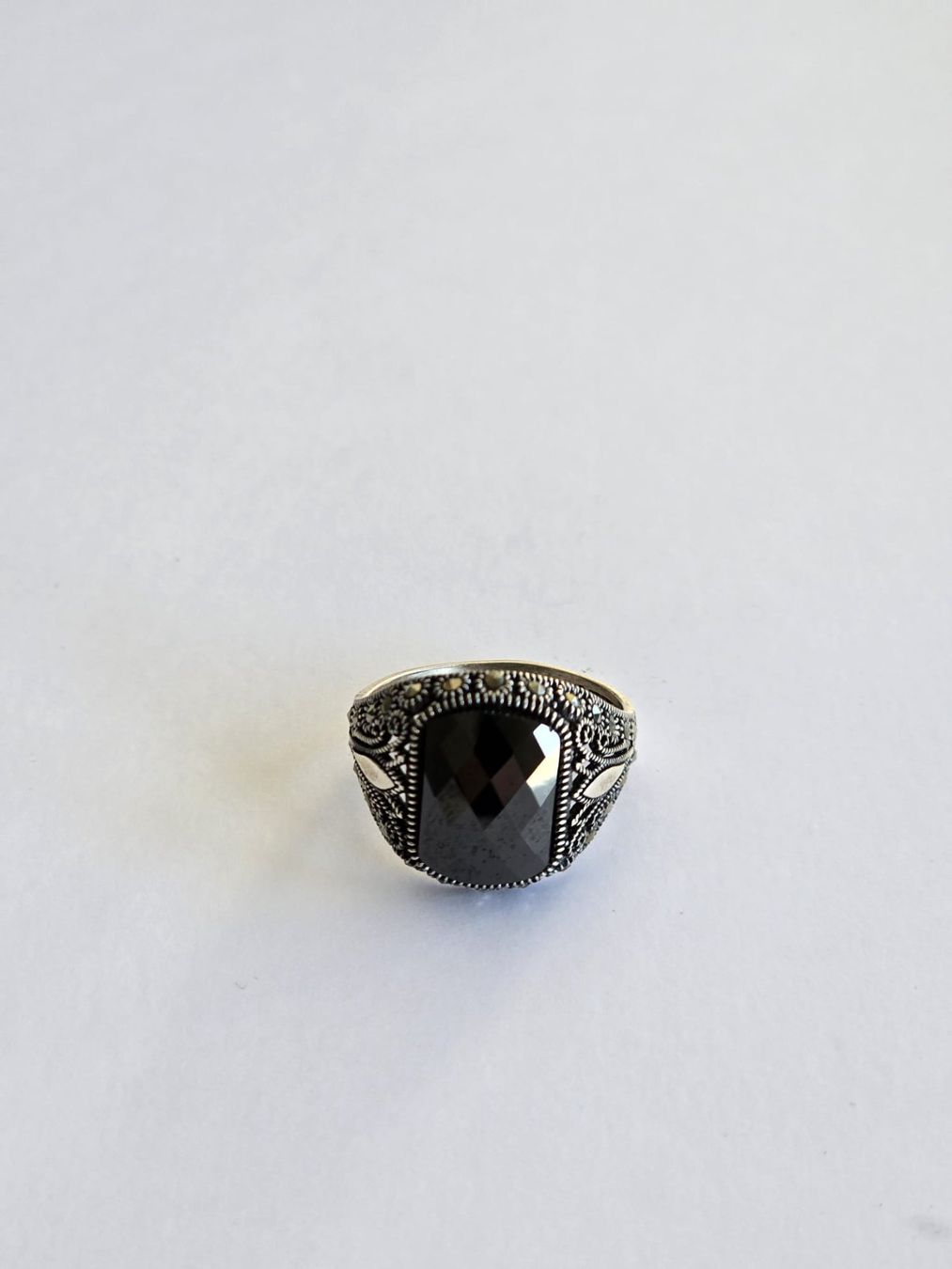 Onyx Ringe: Bague en argent, Onyx, taille 61 – Neu und originalverpackt aus Neuchâtel von NIDAVELIR