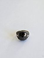 Bague en argent, Onyx, taille 61