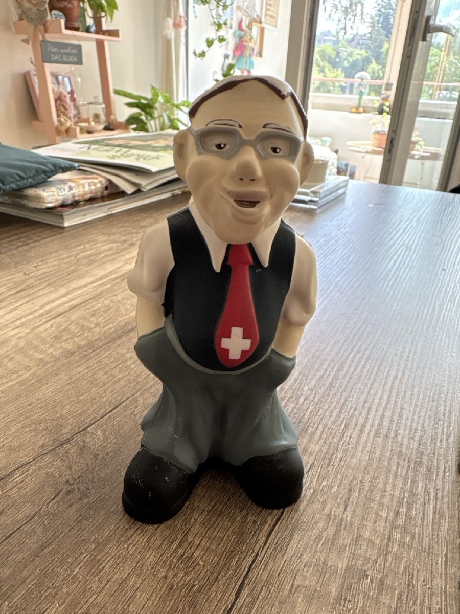Statuette: Blocherli Christoph Blocher Figur – Usato da Schaffhausen venduto da Reporter