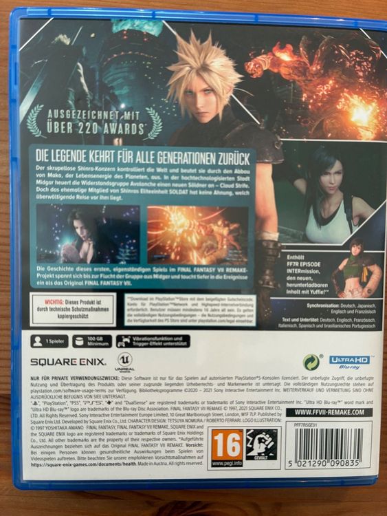 Final Fantasy VII Remake Intergrade PS5 (Gebraucht) in Gland für