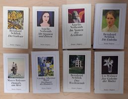 8x Romane, Diogenes, gemischtes Bücherpaket