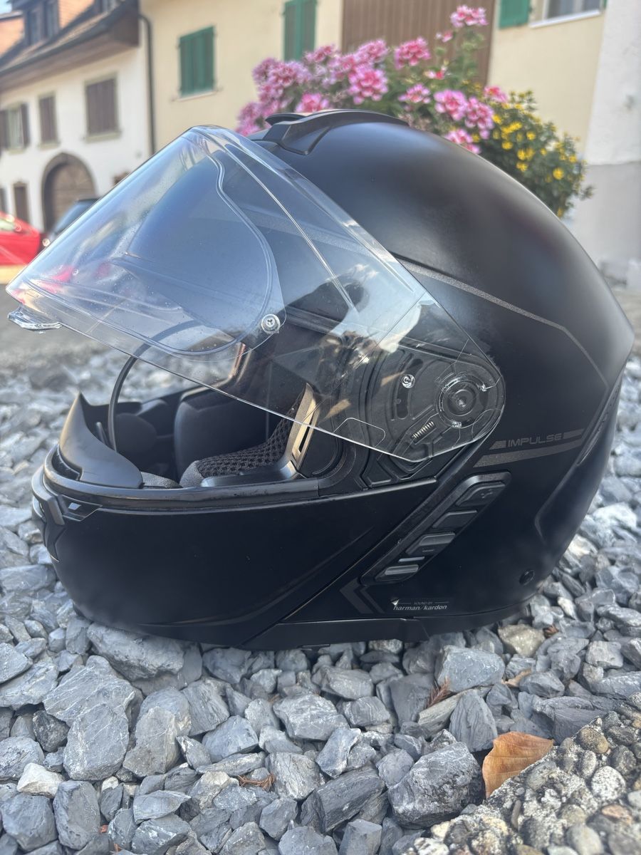Sena Caschi & visiere: Sena Impulse Klapphelm Motorradhelm Helm schwarz matt – Usato da Rheinfelden venduto da dario045 1