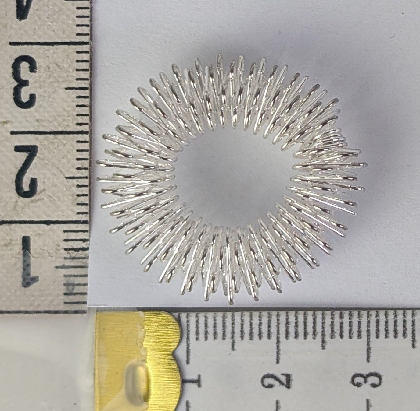 Anelli: Akupressur Finger-Massage-Ring (Silbrig) – Nuovo (secondo la descrizione) da Zürich venduto da 1.Simon 7