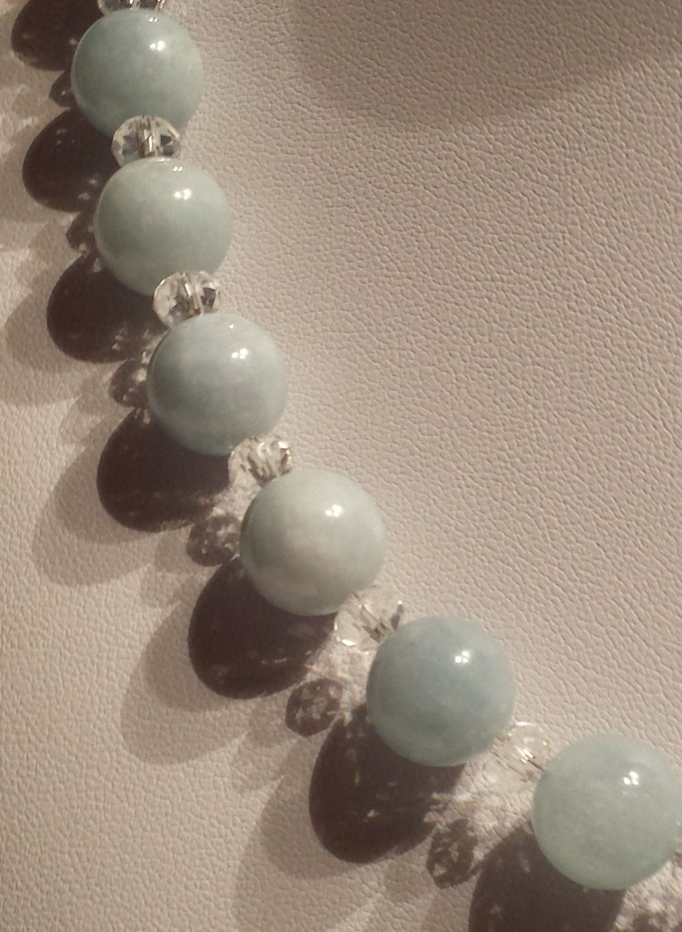 Ketten: NEU: Aquamarin Kette Collier + Kristalle – Neu (gemäss Beschreibung) aus Matten b. Interl von EdelsteineInterlaken 3